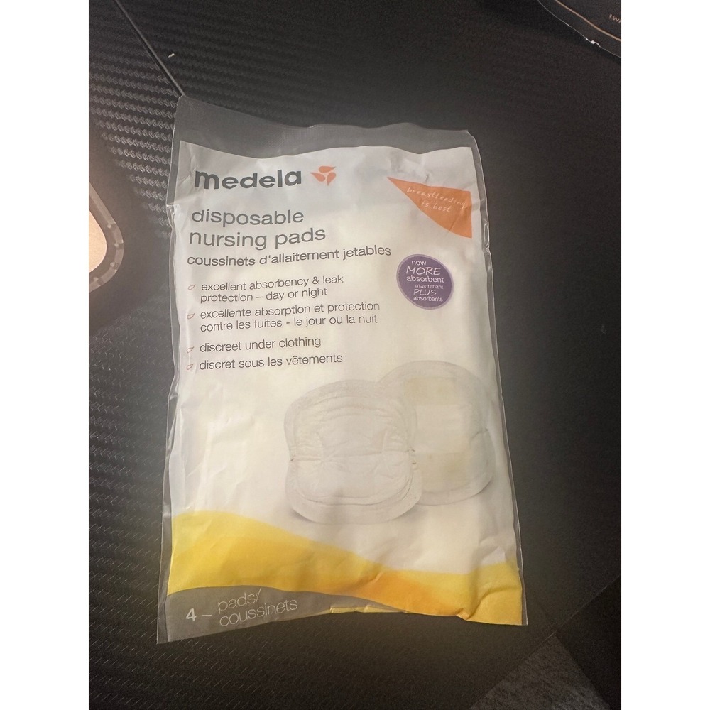 Medela Disposable Nursing‎ Pads Excellent Absorbency Leak Protection 4 Count